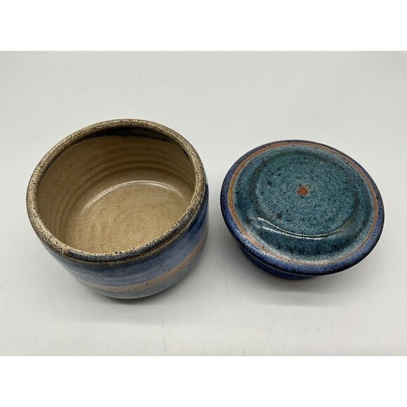 French Butter Keeper Hand Thrown Pottery One of a Kind Hand Crafted Pottery VTG - Picture 14 of 16